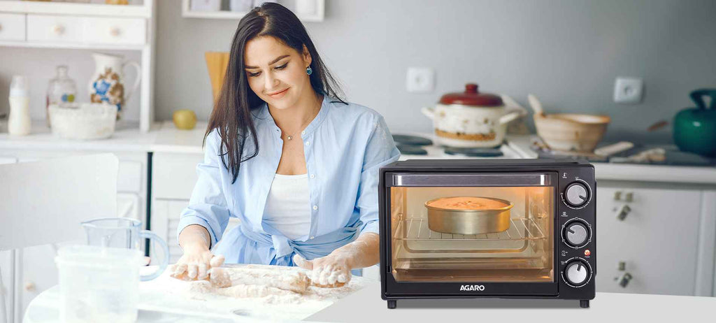 cake recipe in oven